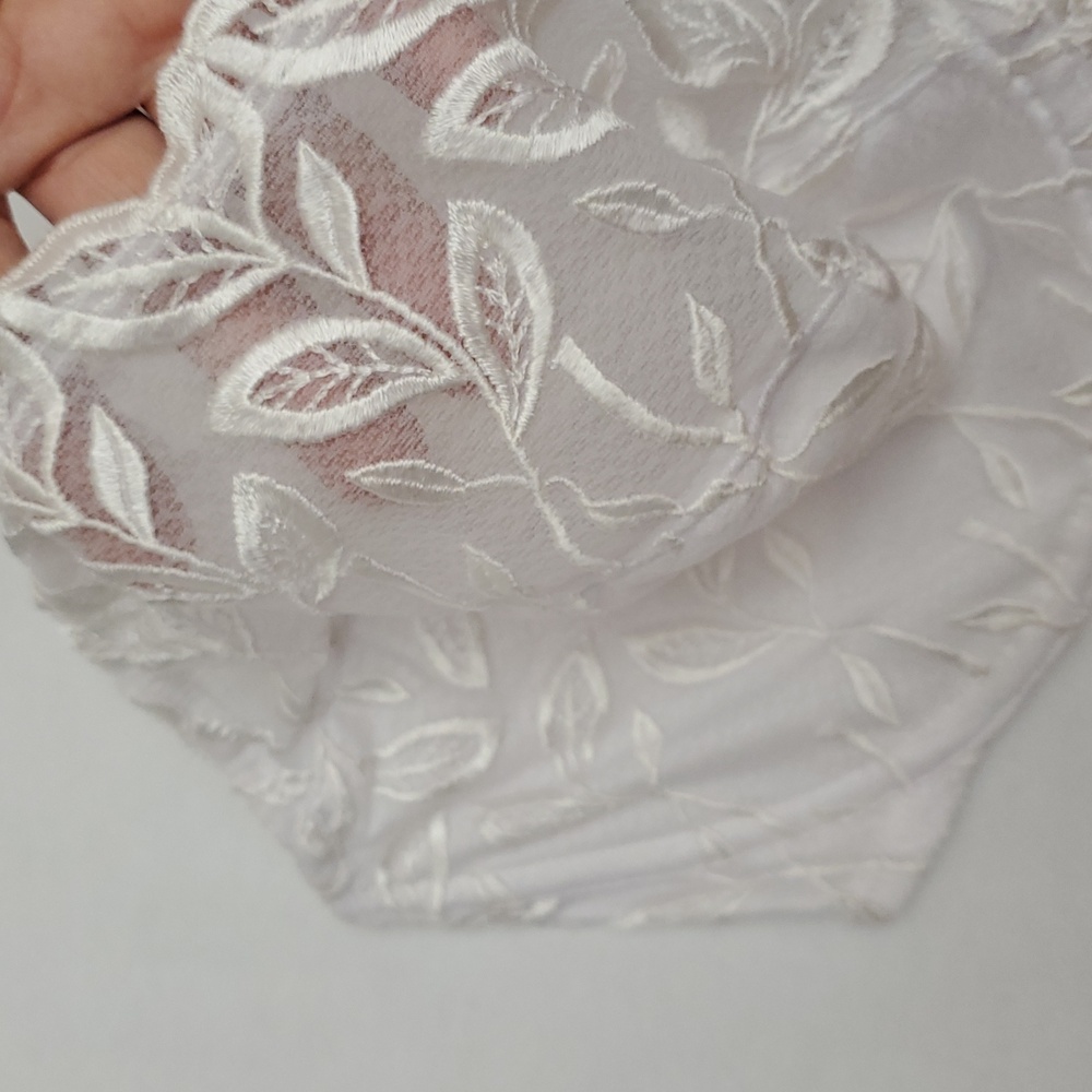BALI Lace Desire Minimizer White Embroidered Underwire Bra 38Ddd - Picture 10 of 15